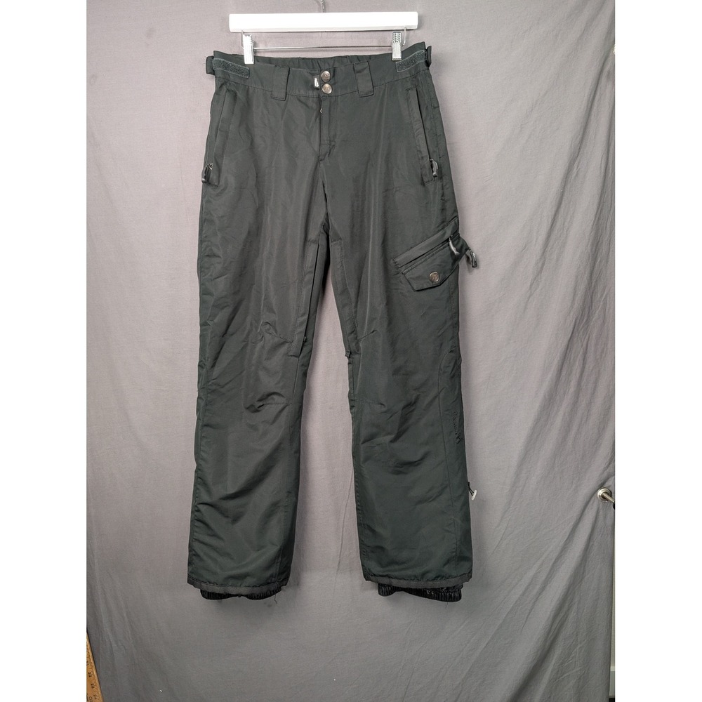 Morrow Mens Snowboard Pants Black 8000mm Waterproof Insulated Size Medium